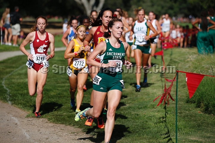 2014StanfordCollWomen-096.JPG - College race at the 2014 Stanford Cross Country Invitational, September 27, Stanford Golf Course, Stanford, California.